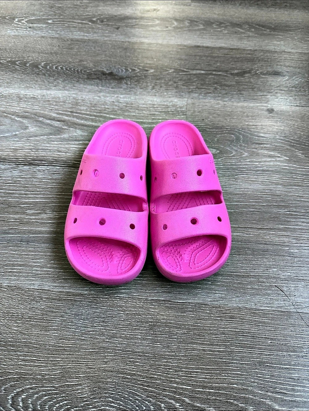 Crocs Classic Two Strap Sandal Pink Kids Sandals